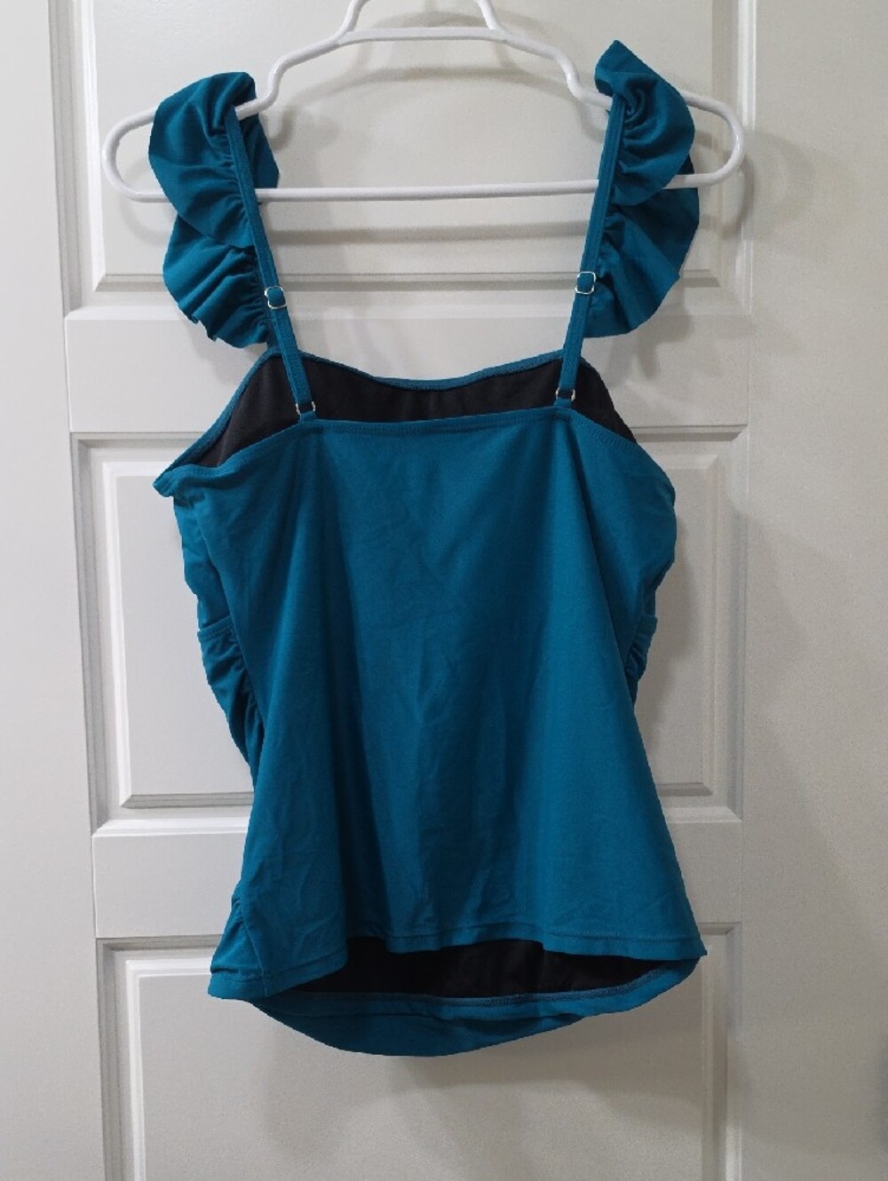 💙 Kate Kasin Teal Ruffle‑Strap Two‑Piece Swimsuit – Women’s - Large 💙 - Picture 3 of 7